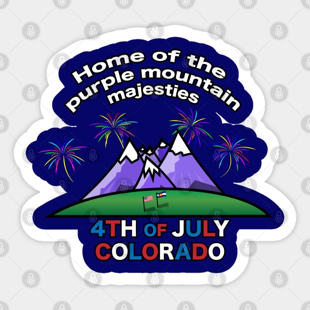 4th of July Colorado Sticker by Statewear